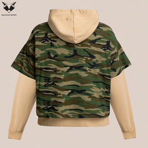 Sweat-shirt à capuche double couche coupe-vent durable, doublé polaire, style streetwear décontracté, en coton épais uni pour hommes - Product Image 6