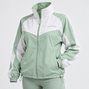 OEM Wholesale <b>Women</b> <b>Windbreaker</b> Jacket Comfortable Custom Top Trending Fabric Quilted and Breathable - Product Image 2