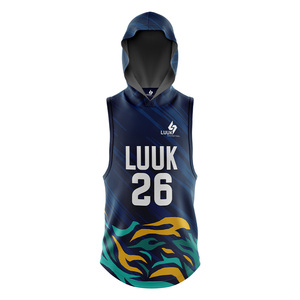 Jersey Deportivo Personalizado con Capucha y sin Mangas para Flag Football, Impresión Sublimada, Absorbe la Humedad, Uniformes Unisex para Flag Football 7v7 - Product Image 2