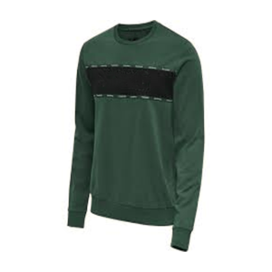 เสื้อสเวตเชิ้ตคอกลมสีเขียวมะกอกสำหรับผู้ชาย ทรงปกติ ผ้าฝ้ายถัก สวมใส่สบายๆ ในฤดูใบไม้ร่วง สไตล์ทันสมัย - Product Image 4