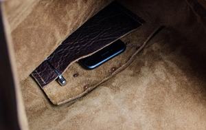 Buffalo Leather <b>Backpack</b> Travel <b>Women</b> Bag, Roll Top Brown Vintage Genuine Leather Plain 20 Handmade Leather <b>Backpack</b> - Product Image 4