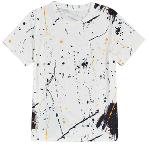 เสื้อยืดผ้าฝ้ายสไตล์สตรีทเสื้อยืดโอเวอร์ไซส์ย้อมแขน100% กางเกงแฟชั่นเวียดนาม - Product Image 6