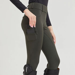 Leggings de equitación de poliéster con agarre completo para mujer, pantalones de equitación al por mayor, mallas ecuestres, Jodhpur y Breeches - Product Image 5