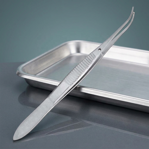 Forceps chirurgical 2026 à pointe incurvée en acier inoxydable, instrument de chirurgie générale certifié CE Classe I, outil manuel - Product Image 2