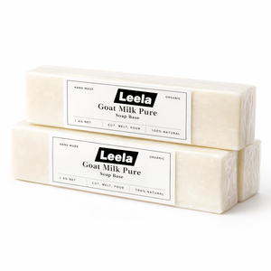 Base de savon au lait de chèvre à faire fondre et à couler – Matière première biologique pour la fabrication artisanale de savon - Product Image 3