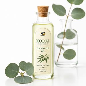 Huile d'eucalyptus Kodai 100% pure, naturelle et essentielle pour les soins de la peau et l'aromathérapie - Product Image 1