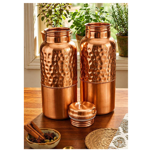 Botella de Agua de Cobre de Primera Calidad, Diseño Moderno y Lujoso, Botella Ecológica para Bebidas - Product Image 4