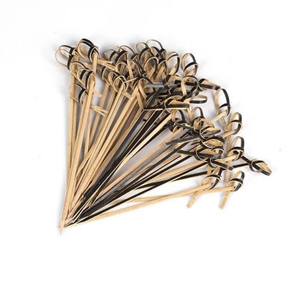 Piques décoratives en bambou 9cm 12cm 15cm – Brochettes écologiques pour cocktails, fruits, desserts, burgers et événements - Product Image 3