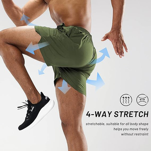 กางเกงขาสั้นออกกำลังกายเทนเซลโมดอลสำหรับผู้ชาย ผลิตภัณฑ์ที่เป็นมิตรต่อสิ่งแวดล้อม เนื้อผ้านุ่ม ระบายอากาศได้ดี เหมาะสำหรับใส่พักผ่อน ออกกำลังกาย ใส่สบายในฤดูร้อน คุณภาพพรีเมียม - Product Image 4