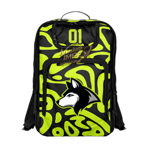 Mashadi IMPEX 7V7 Kit d'uniforme de football imprimé par sublimation Noir Vert Camouflage Logo Husky Maillot Short Sac à dos Anti-humidité - Product Image 6