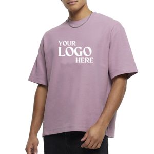 เสื้อยืดคอตตอน 100% หนัก 230 กรัม สำหรับผู้ชาย ทรงโอเวอร์ไซส์ หนา ไหล่ตก พิมพ์ลายสกรีน - Product Image 1