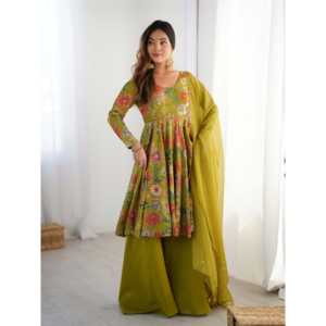 ชุดเสื้อท่อนบนและล่างสำหรับงานปาร์ตี้นักออกแบบที่มีขนาด dupatta XS ที่สวยงาม - Product Image 3