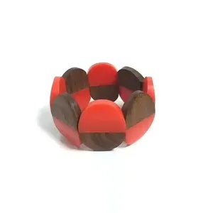 Bracelet en résine acrylique fait main, perles colorées, design de haute qualité, unisexe, bijoux fantaisie tendance, pour mariage, fête, femme - Product Image 2