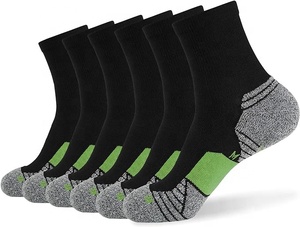 TriPro Sports White Ankle <b>Socks</b> for Men's <b>Running</b> & Basketball-Anti-Slip Breathable Spandex Logo on Cuff Autumn Sport <b>Socks</b> - Product Image 4
