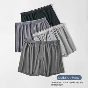 Boxers pour hommes taille haute en Spandex/Coton extensible, écologiques, respirants, anti-humidité, service OEM - Product Image 2