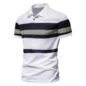 Polo de golf personnalisé de qualité supérieure 2026 pour hommes, blanc, en coton respirant, impression personnalisée, manches courtes - Product Image 3