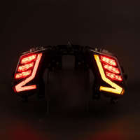 Feu arrière LED intégré pour moto TMAX 530 avec clignotants et lentille fumée