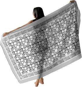 Women Sexy Flowy Sheer Chiffon <b>Sarong</b> Wrap Beach Cover Up Bikini Swimwear Vacation Outfit - Product Image 2