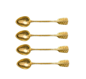 Impresionante Juego de Cucharas de Latón de Diseño, Proveedor Mayorista de Cubertería, Cuchara de Postre de Latón de Alta Calidad Hecha a Medida - Product Image 2