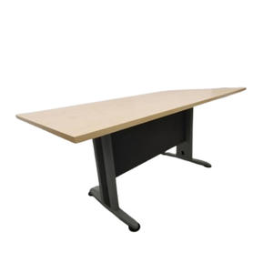 Rectangular Wood Veneer Conference <b>Table</b> Metal Legs Minimalist Design <b>Office</b> Furniture for Commercial Use - Product Image 5
