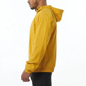 Chaqueta Cortavientos con Capucha Verde para Hombre, Cierre de Cremallera, Resistente al Agua, Poliéster, Corte Regular, para Todas las Estaciones, Ropa de Senderismo para Exteriores - Product Image 5