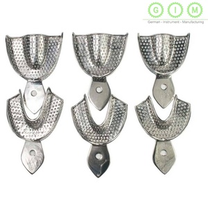 Bandejas de Impresión Dental de Acero Inoxidable, Juego Superior e Inferior, Perforadas y Autoclavables para Moldeo Dental Preciso - Product Image 5