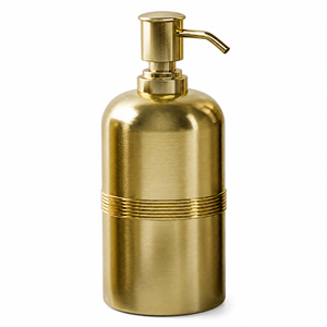 Hammered Stainless Steel <b>Soap</b> Dispenser With Sculptural Orchid Flower Details Wholesale Metallic <b>Refillable</b> <b>Hand</b> Wash Pump - Product Image 5