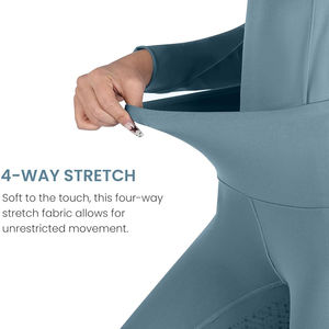 Pantalones de equitación de tela elástica y ajuste cómodo con material transpirable y tacto suave, pantalones de equitación OEM - Product Image 4
