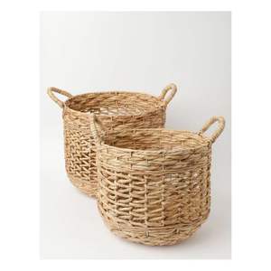 Cesta Grande de Mimbre de Ratán Hecha a Mano, Cesta Decorativa Natural para Almacenamiento y Organización del Hogar - Product Image 3