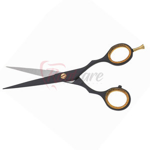 Custom Design <b>Left</b>-<b>Handed</b> Foldable Long Handle Stainless Steel Barber <b>Scissors</b> High Quality New Arrival - Product Image 2