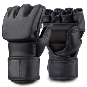 โรงงานขายส่งราคาถูก ถุงมือ MMA คุณภาพสูงสำหรับฝึกซ้อมและแข่งขัน ผลิตจากหนังแท้ รับผลิตตามแบบ OEM - Product Image 4