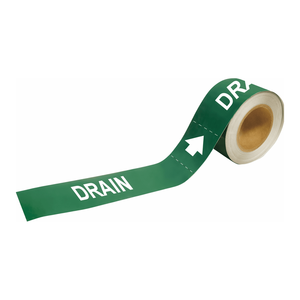Etiquetas de Drenaje Verdes Brady DRAIN Pipe Markers-To-Go para Tuberías Industriales - Product Image 2