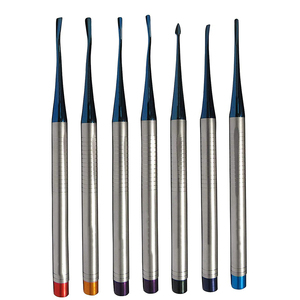 Ensemble de 7 éleveurs dentaires luxateurs en acier inoxydable pour chirurgie buccale – Instruments de dentisterie - Product Image 1