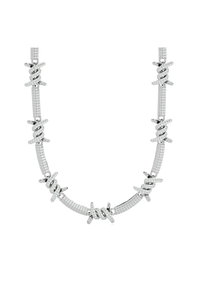 Collier statement plaqué or rose avec micro-incrustations de zircon cubique pour femme, bijoux de mode pour soirée - Product Image 3