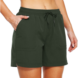 Shorts Ligeros de Felpa para Mujer, Estilo Casual Urbano, Cintura Media, Transpirables, de Secado Rápido, Deportivos, Corte Regular, Color Veraniego - Product Image 3