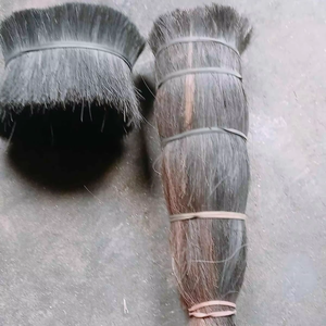 Poils de queue de vache noirs naturels, directement d'Inde, très demandés pour la fabrication de brosses, meilleur prix. - Product Image 1
