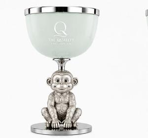 Monkey <b>Bakhoor</b> Burner Mint Green Mabkhara Arabic <b>Oud</b> Metal Incense Burner Luxury Eco-friendly Religious Indian Incense Holder - Product Image 1