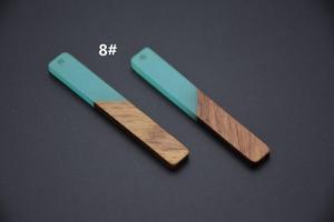Resin & Wood <b>Drop</b> Earrings Vintage Fashion Women's Jewelry with Customized Shape for Party Occasions - Product Image 5