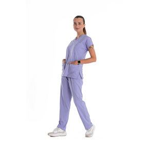 Conjunto de Uniforme Médico para Mujer, Ropa de Trabajo para Enfermeras de Hospital, Tela Elástica Transpirable, Fabricante de Fábrica con Etiqueta Privada OEM Personalizada - Product Image 2