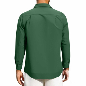 Chemises pour hommes, coupe classique décontractée, en coton, confortables, pour le quotidien, le bureau et un style élégant - Product Image 5