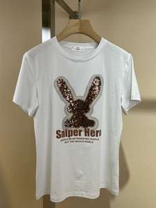 Camiseta Corta de Algodón para Mujer, Estilo Casual, Ajustada, Suave y Elástica, para Verano, Moda Urbana - Product Image 5