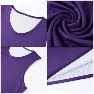 Maillots de basketball sans manches respirants et antibactériens pour sublimation, avec patch brodé pour équipe, design tendance, personnalisables, couleur turquoise - Product Image 2