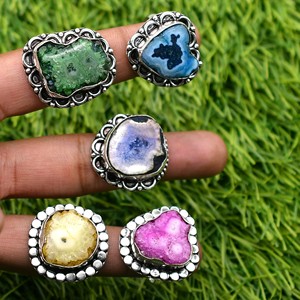 1000 Pcs Vintage Christian Solar <b>Quartz</b> <b>Ring</b> Wholesale Lot 925 Silver Plated Gemstone <b>Rings</b> for Women Statement Jewelry - Product Image 4