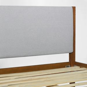 Marco de cama sencillo y duradero de madera maciza de roble, muebles de dormitorio de tamaño queen, plataforma de madera, Base de cama, sin herramientas, OEM/ODM Vietnam - Product Image 5