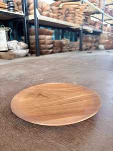 Plato de Servir de Madera Maciza Grabada a Mano, Ecológico, con Forma de Flor, Diseño Clásico Pulido, el Más Vendido en Indonesia - Product Image 4