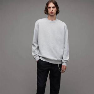 Sudadera de alta calidad con cuello redondo, personalizada con relieve, 100% algodón, corte holgado, sudadera para hombre - Product Image 4