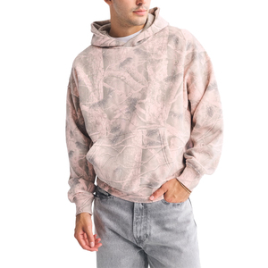 Sudadera con Capucha Extra Grande de Camuflaje Rosa Personalizada, Sudadera de Felpa de Algodón Grueso para Hombre y Mujer - Product Image 3