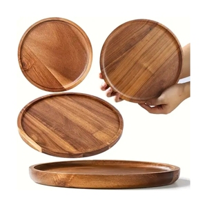 Bandeja de Madera de Calidad Premium para la Presentación Creativa de Alimentos en Restaurantes y Utensilios Confiables para el Servicio de Bebidas - Product Image 6