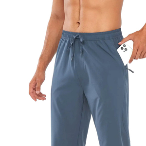 Pantalon de jogging pour homme, taille haute, 100% coton, personnalisable avec logo, style streetwear décontracté, poches surdimensionnées, polyester uni, vente en gros - Product Image 6