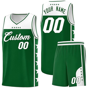 Ensemble de maillots et shorts de basket-ball personnalisés, uniforme 100% polyester unisexe, sur mesure, pour le campus universitaire, le club, l'entraînement, la salle de sport, vêtements de sport - Product Image 1